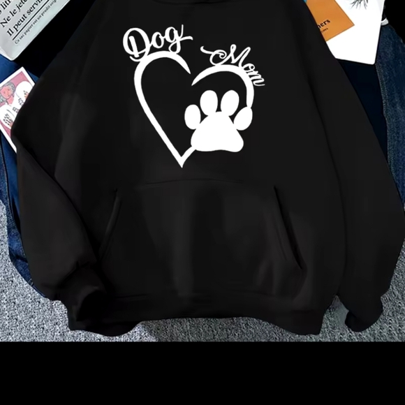 Dog mom hoodie/ - Picture 2 of 2